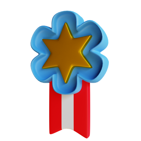 Military Medal  3D Illustration