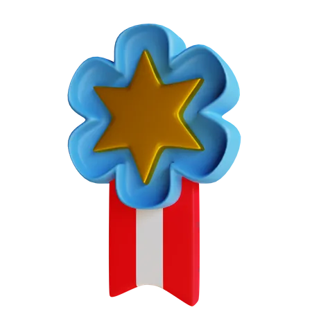 Military Medal  3D Illustration