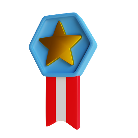 Military Medal  3D Illustration