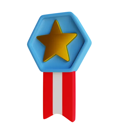 Military Medal  3D Illustration