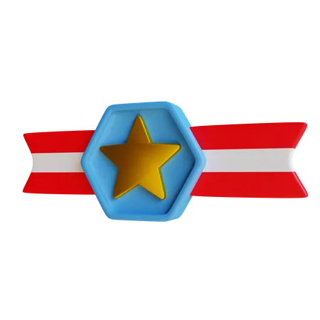 Military Medal  3D Illustration