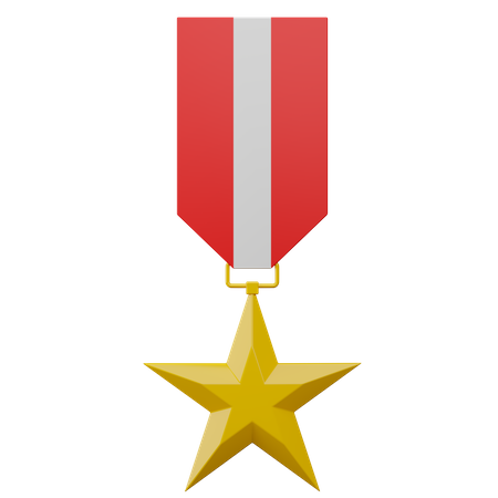 Military Medal  3D Illustration