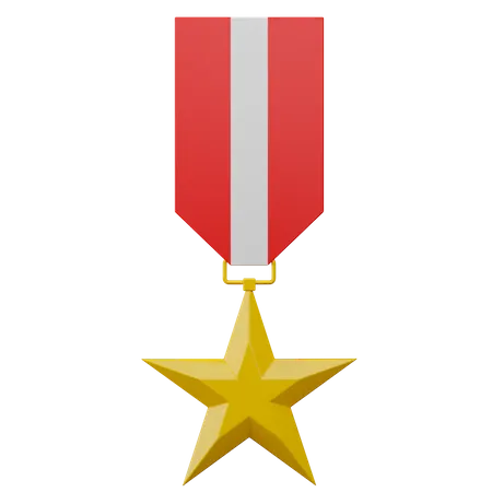 Military Medal  3D Illustration