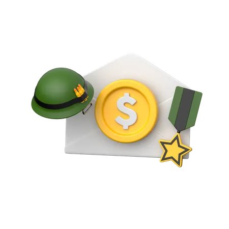 Military Pay  3D Icon