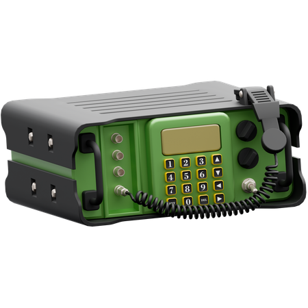 군사 라디오  3D Icon