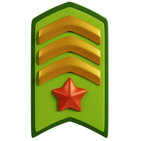 Military Rank Insignia  3D Icon