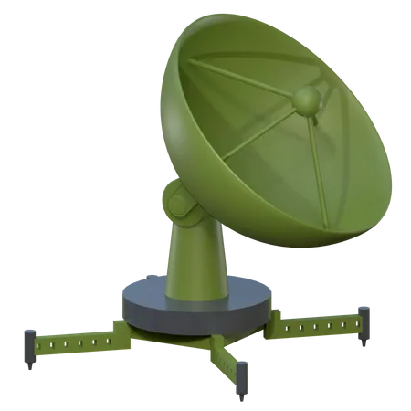 Military Satellite  3D Icon