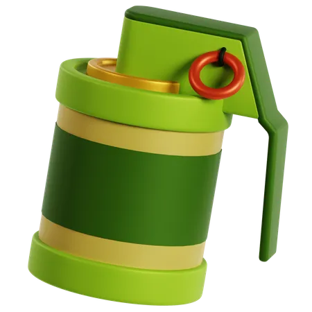 Military Style Smoke Grenade  3D Icon