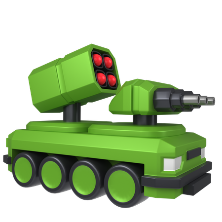 Military Tank  3D Icon