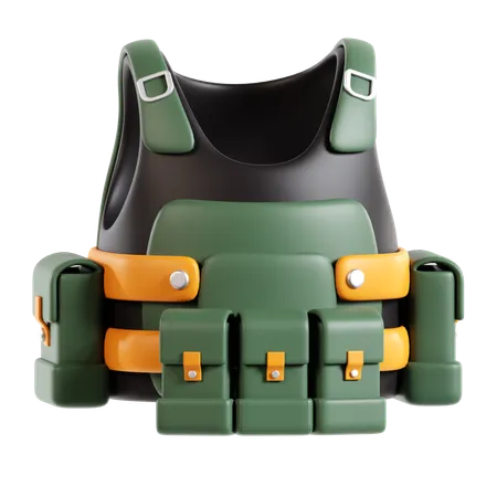 Military Vest  3D Icon