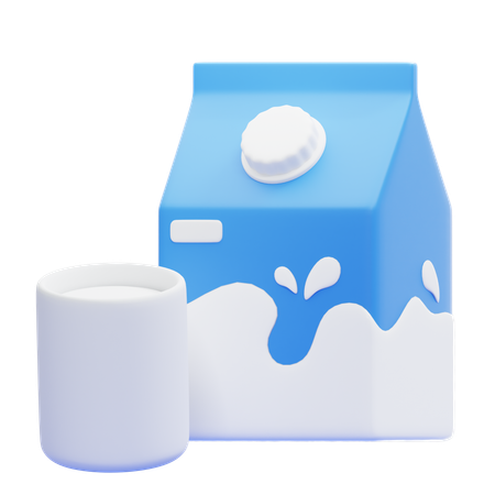 Milk  3D Icon
