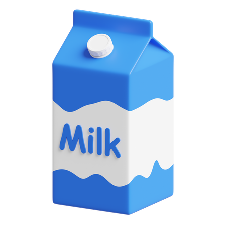Milk 3D Icon