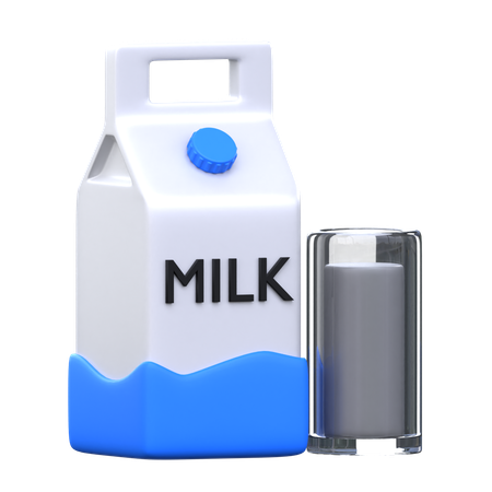 Milk  3D Icon