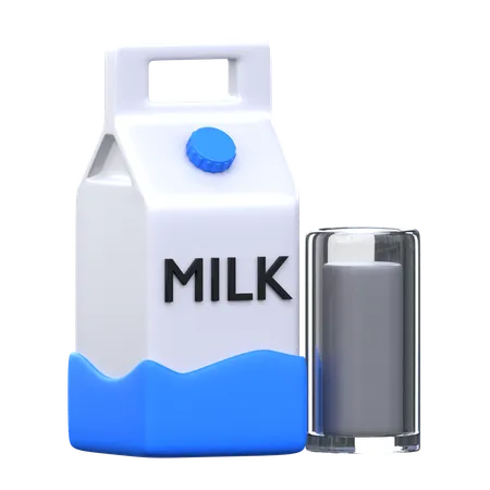 Milk  3D Icon