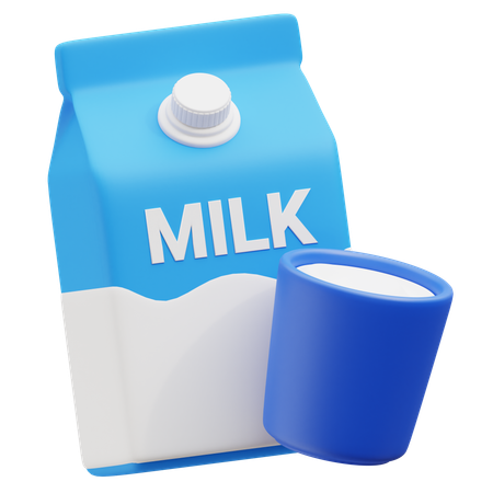 Milk  3D Icon