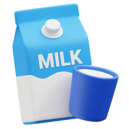 Milk  3D Icon