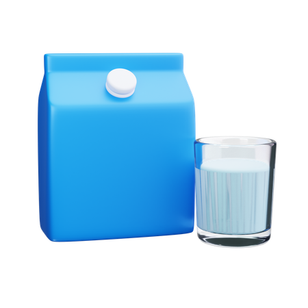 Milk  3D Icon