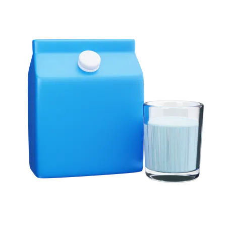 Milk  3D Icon