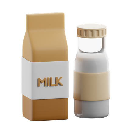 Milk  3D Icon