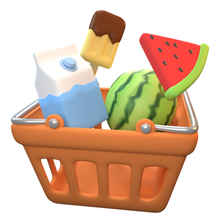 Milk And Watermelon  3D Icon