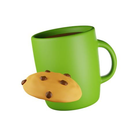 Milk Biscuit 3D Icon