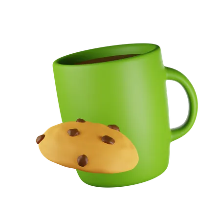 Milk Biscuit 3D Icon