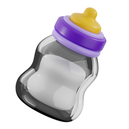 Milk Bottle  3D Icon