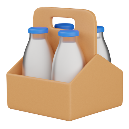 Milk Bottle  3D Icon