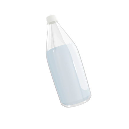 Milk Bottle  3D Illustration