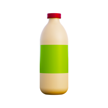 Milk Bottle  3D Illustration