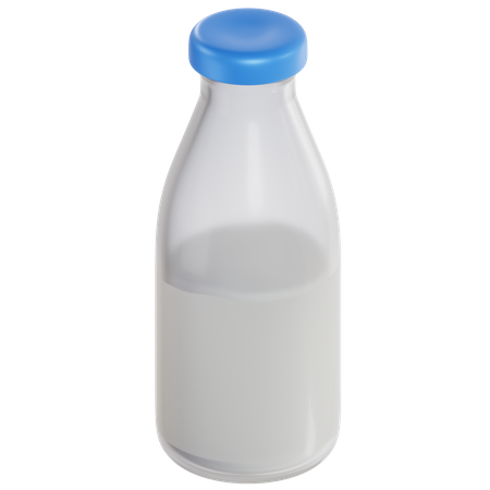 Milk bottle  3D Illustration