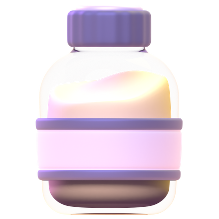 Milk Bottle 3D Icon