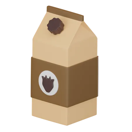 Milk Box Packaging Ideal For Branding Advertising And Showcasing Nutritional Freshness 3 D Illustration 3D Icon