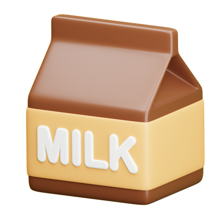 Milk Box  3D Icon