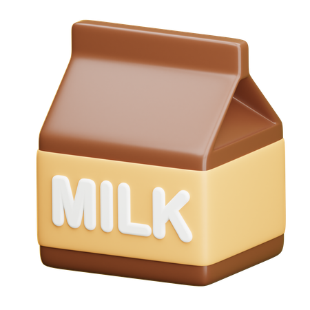 Milk Box  3D Icon