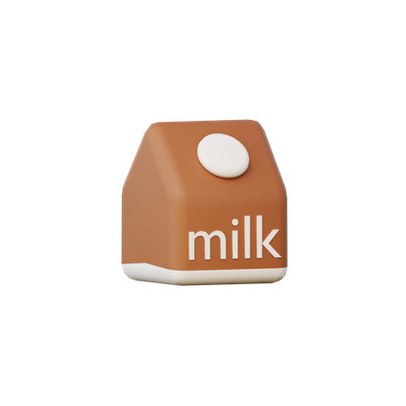 Milk Box 3D Illustration