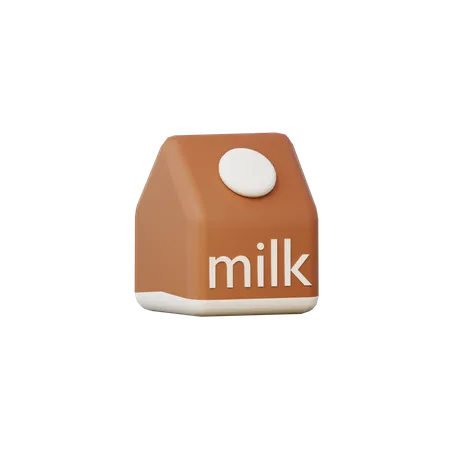 Milk Box  3D Illustration