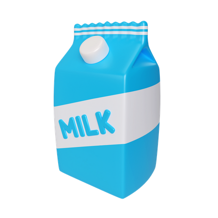 Milk Box 3D Icon