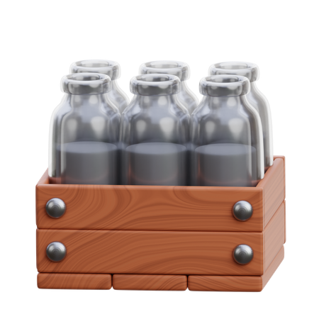 Milk Bucket  3D Icon