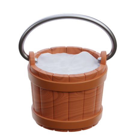 Milk Bucket  3D Icon
