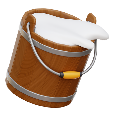 Milk Bucket  3D Icon