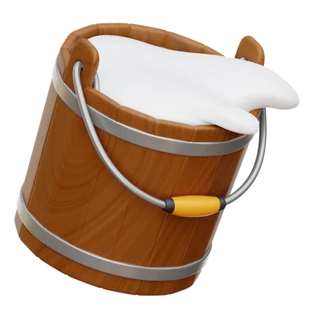 Milk Bucket  3D Icon