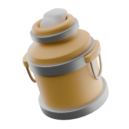 Milk Bucket  3D Icon