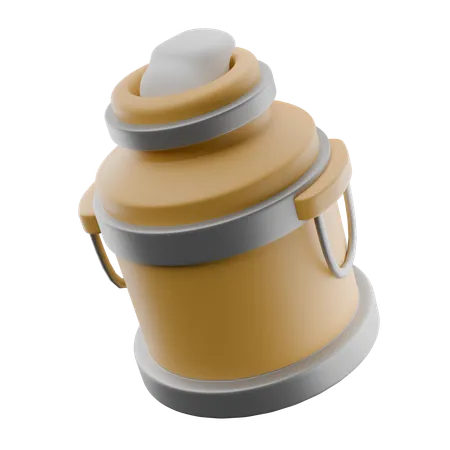 Milk Bucket  3D Icon