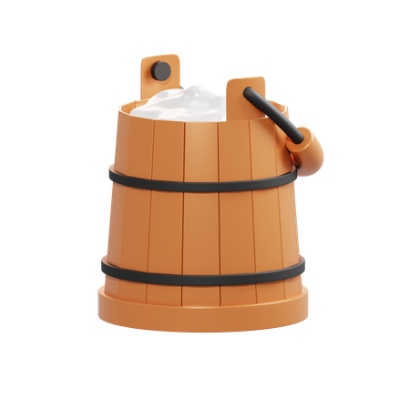 Milk Bucket  3D Icon