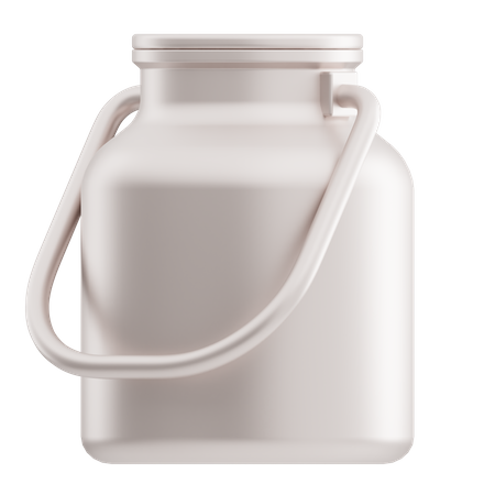Milk Bucket  3D Icon