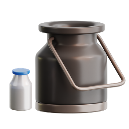 Milk Can  3D Icon
