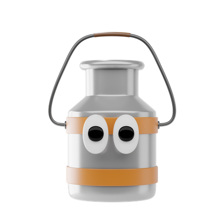 Milk Can  3D Icon