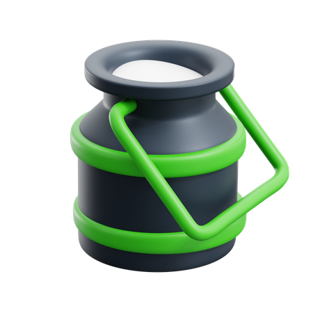 Milk Can  3D Icon