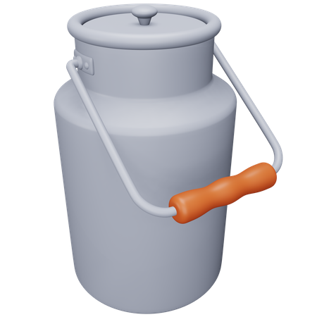 Milk Can  3D Icon